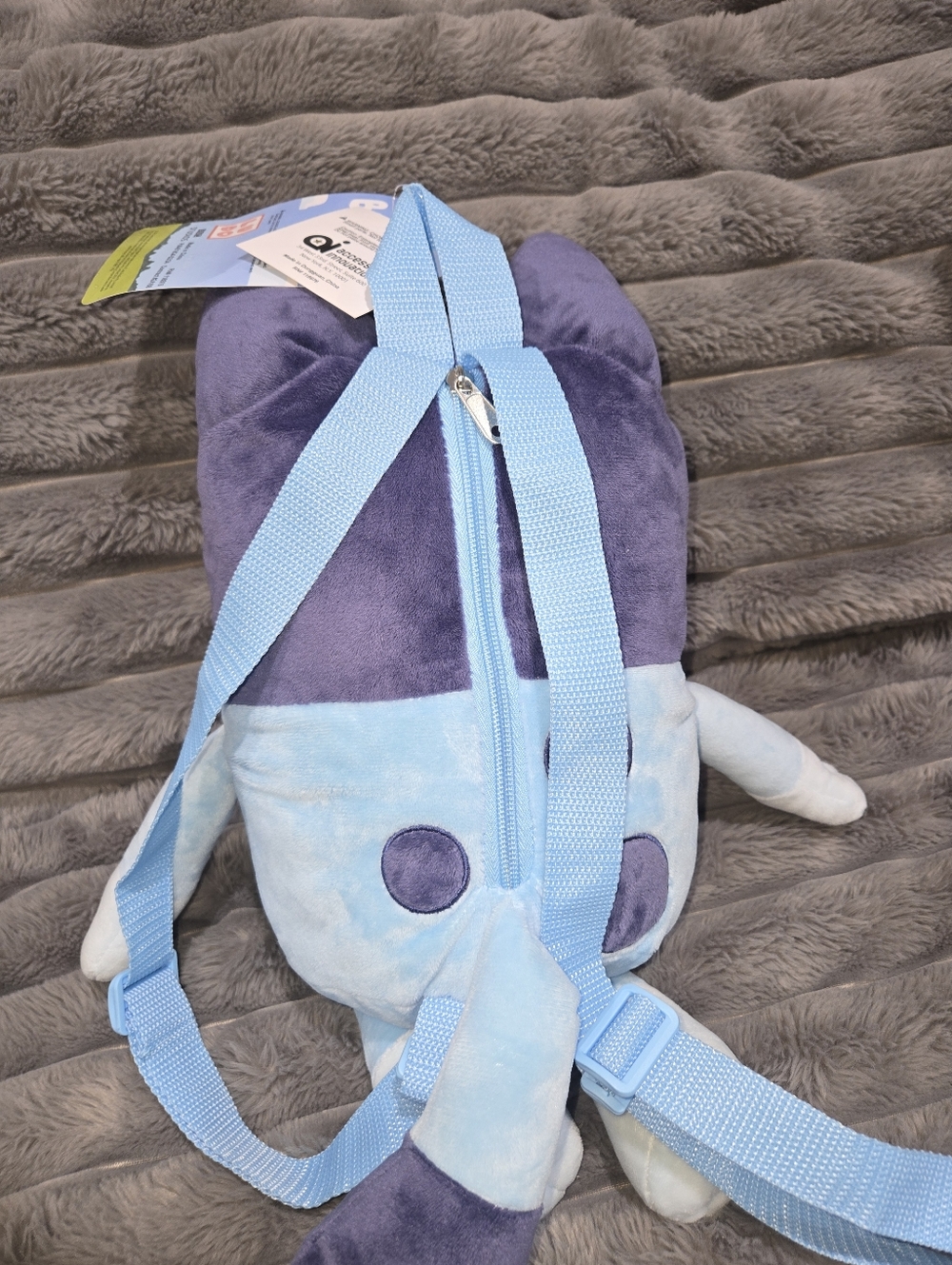 Bluey Plush Backpack - Light Blue & Yellow - Picture 2 of 2